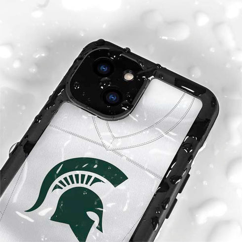 Michigan State University White Jersey iPhone 13 Mini Waterproof Case