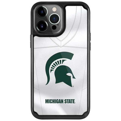 Michigan State University White Jersey iPhone Cases