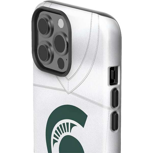 Michigan State University White Jersey iPhone 13 Pro Max Impact Case