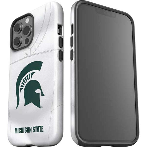 Michigan State University White Jersey iPhone 13 Pro Max Impact Case