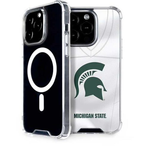 Michigan State University White Jersey iPhone Cases