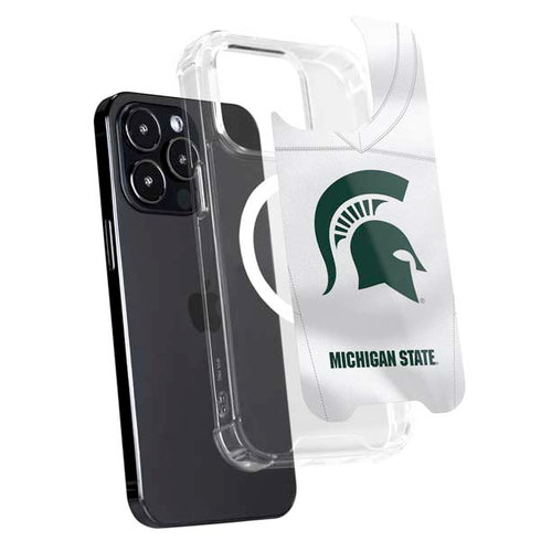 Michigan State University White Jersey iPhone 13 Pro Max MagSafe Case