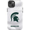 Michigan State University White Jersey iPhone 14 Impact Case