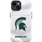 Michigan State University White Jersey iPhone 14 Plus Impact Case