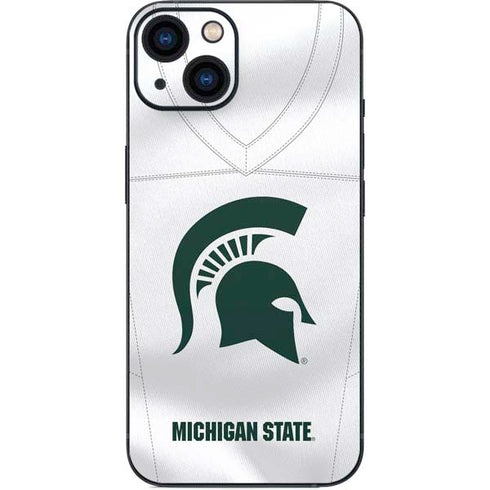 Michigan State University White Jersey iPhone 14 Plus Skin