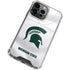 Michigan State University White Jersey iPhone 14 Pro Clear Case