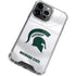 Michigan State University White Jersey iPhone 14 Pro Max Clear Case
