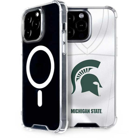 Michigan State University White Jersey iPhone 14 Pro Max MagSafe Case