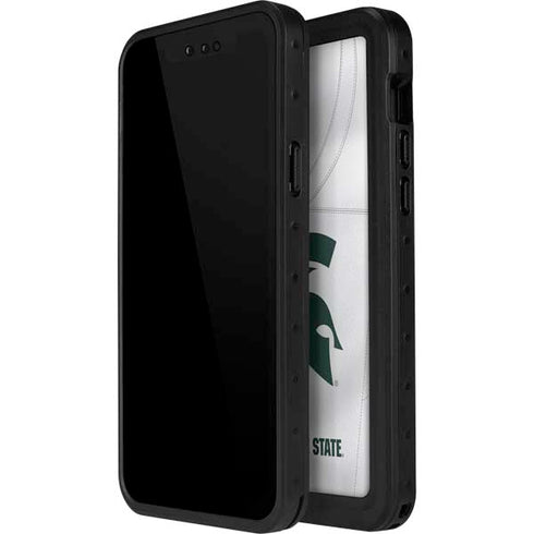 Michigan State University White Jersey iPhone 14 Pro Max Waterproof Case