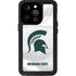 Michigan State University White Jersey iPhone 14 Pro Waterproof Case