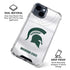 Michigan State University White Jersey iPhone 15 Clear Case