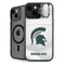 Michigan State University White Jersey iPhone 15 Plus Kickstand Case