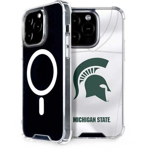 Michigan State University White Jersey iPhone 15 Pro MagSafe Case