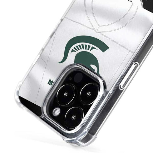 Michigan State University White Jersey iPhone 15 Pro MagSafe Case