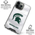 Michigan State University White Jersey iPhone 15 Pro Max Clear Case
