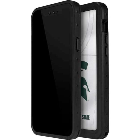 Michigan State University White Jersey iPhone 15 Pro Waterproof Case