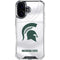 Michigan State University White Jersey iPhone 16 Plus Clear Case