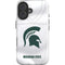 Michigan State University White Jersey iPhone 16 Plus Impact Case