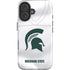 Michigan State University White Jersey iPhone 16 Plus Impact Case
