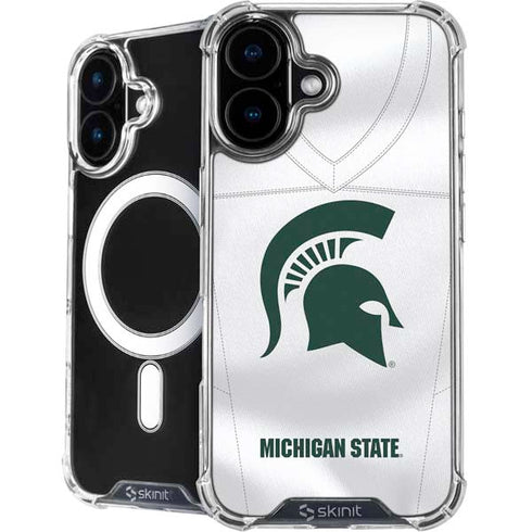 Michigan State University White Jersey iPhone 16 Plus MagSafe Case