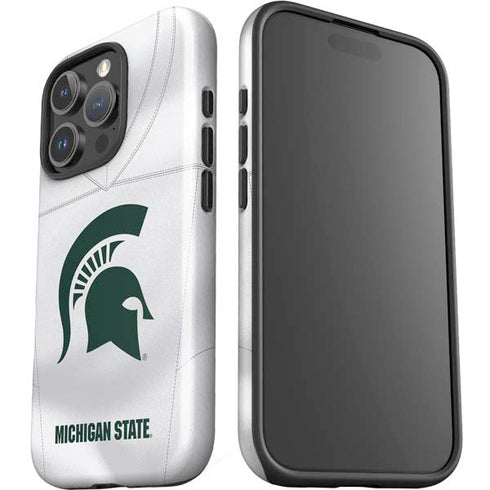 Michigan State University White Jersey iPhone 16 Pro Impact Case