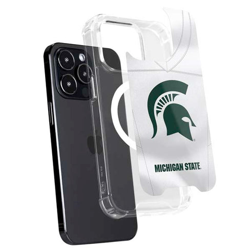 Michigan State University White Jersey iPhone 16 Pro Max MagSafe Case