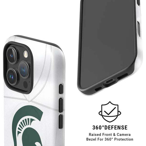 Michigan State University White Jersey iPhone 16 Pro Max Magsafe Impact Case