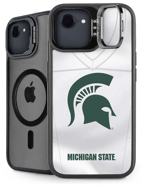Michigan State University White Jersey iPhone 16e Kickstand Case