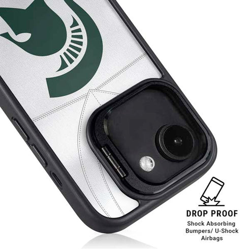 Michigan State University White Jersey iPhone 16e Kickstand Case
