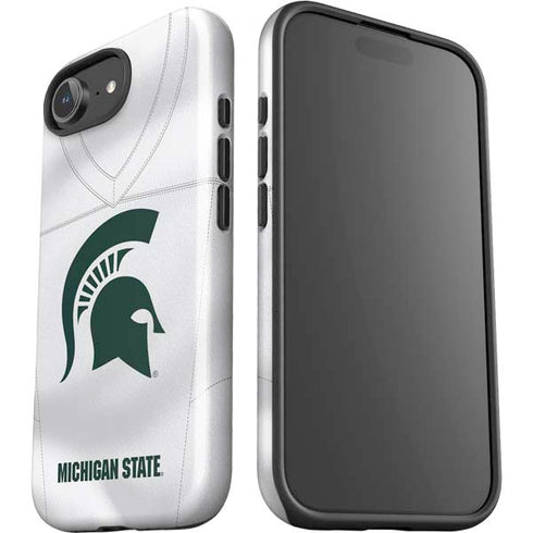 Michigan State University White Jersey iPhone 16e Impact Case