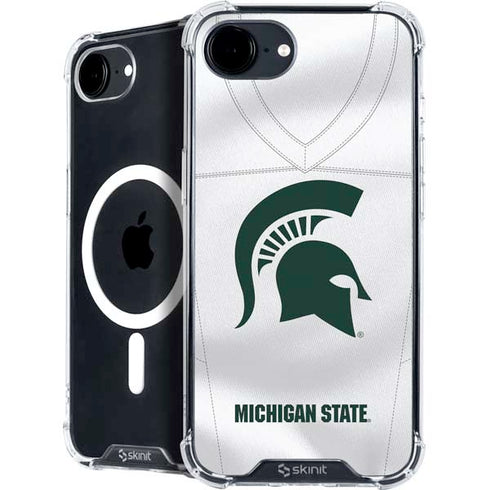 Michigan State University White Jersey iPhone 16e MagSafe Case