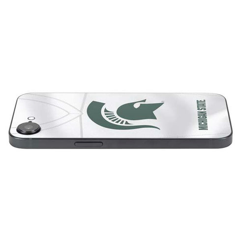 Michigan State University White Jersey iPhone 16e Skin