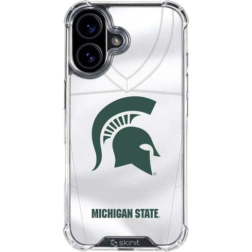 Michigan State University White Jersey iPhone 17 Clear Case