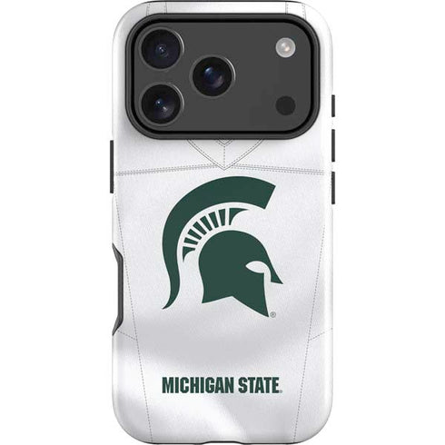 Michigan State University White Jersey iPhone 18 Pro Impact Case