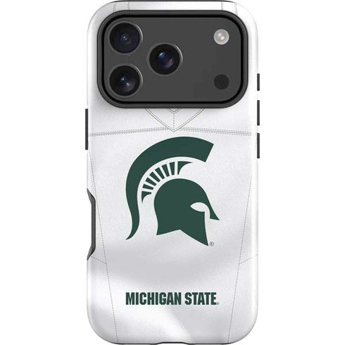 Michigan State University White Jersey iPhone 18 Pro Max Impact Case