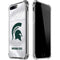 Michigan State University White Jersey iPhone 7/8 Plus Clear Case