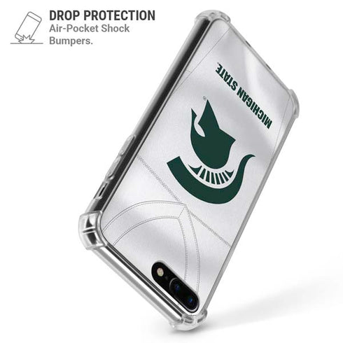 Michigan State University White Jersey iPhone 7/8 Plus Clear Case