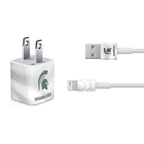Michigan State University White Jersey iPhone Charger (5W USB) Skin