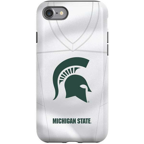 Michigan State University White Jersey iPhone SE (2nd & 3rd Gen) Pro Case