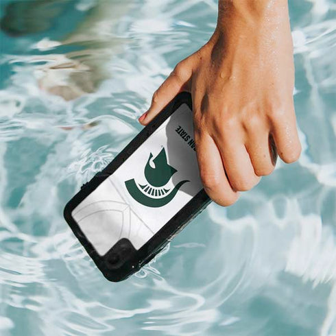 Michigan State University White Jersey iPhone XR Waterproof Case