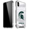 Michigan State University White Jersey iPhone XS Max Clear Case
