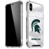 Michigan State University White Jersey iPhone XS Max Clear Case