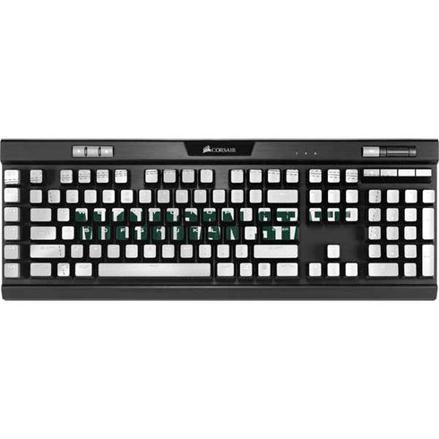 Michigan State University White Jersey K95 RGB PLATINUM Mechanical Gaming Keyboard Skin