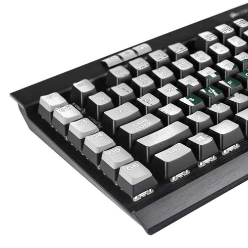 Michigan State University White Jersey K95 RGB PLATINUM Mechanical Gaming Keyboard Skin