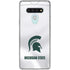 Michigan State University White Jersey LG Stylo 6 Clear Case