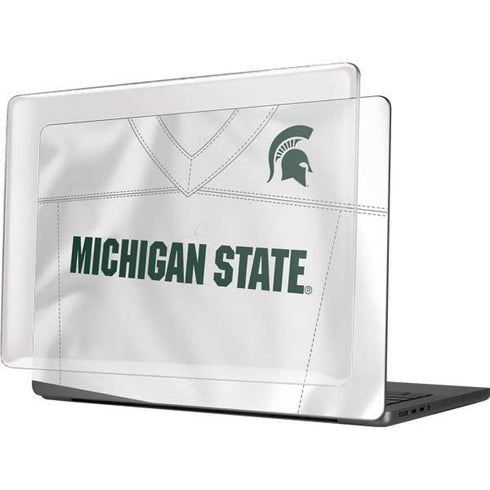 Michigan State University White Jersey MacBook Pro 14in (2021-24) Case plus Skin