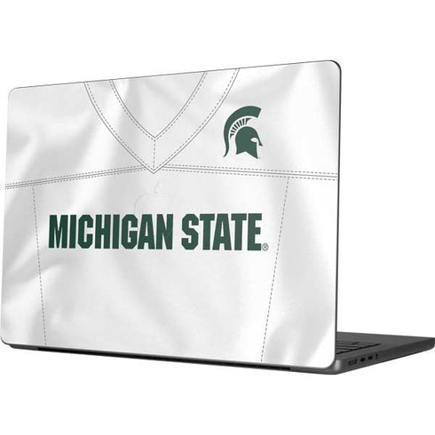 Michigan State University White Jersey MacBook Pro 14in (2021-24) Skin