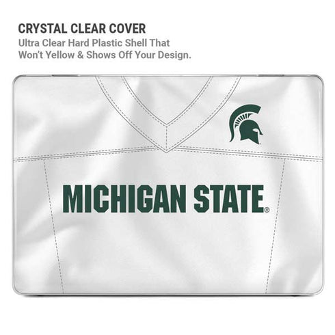 Michigan State University White Jersey MacBook Pro 16in (2021-25) Case plus Skin