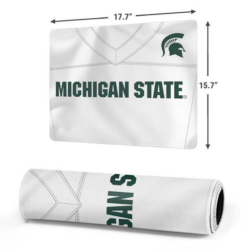 Michigan State University White Jersey Gaming Mouse Pad