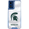 Michigan State University White Jersey Moto G 5G (2024) Clear Case